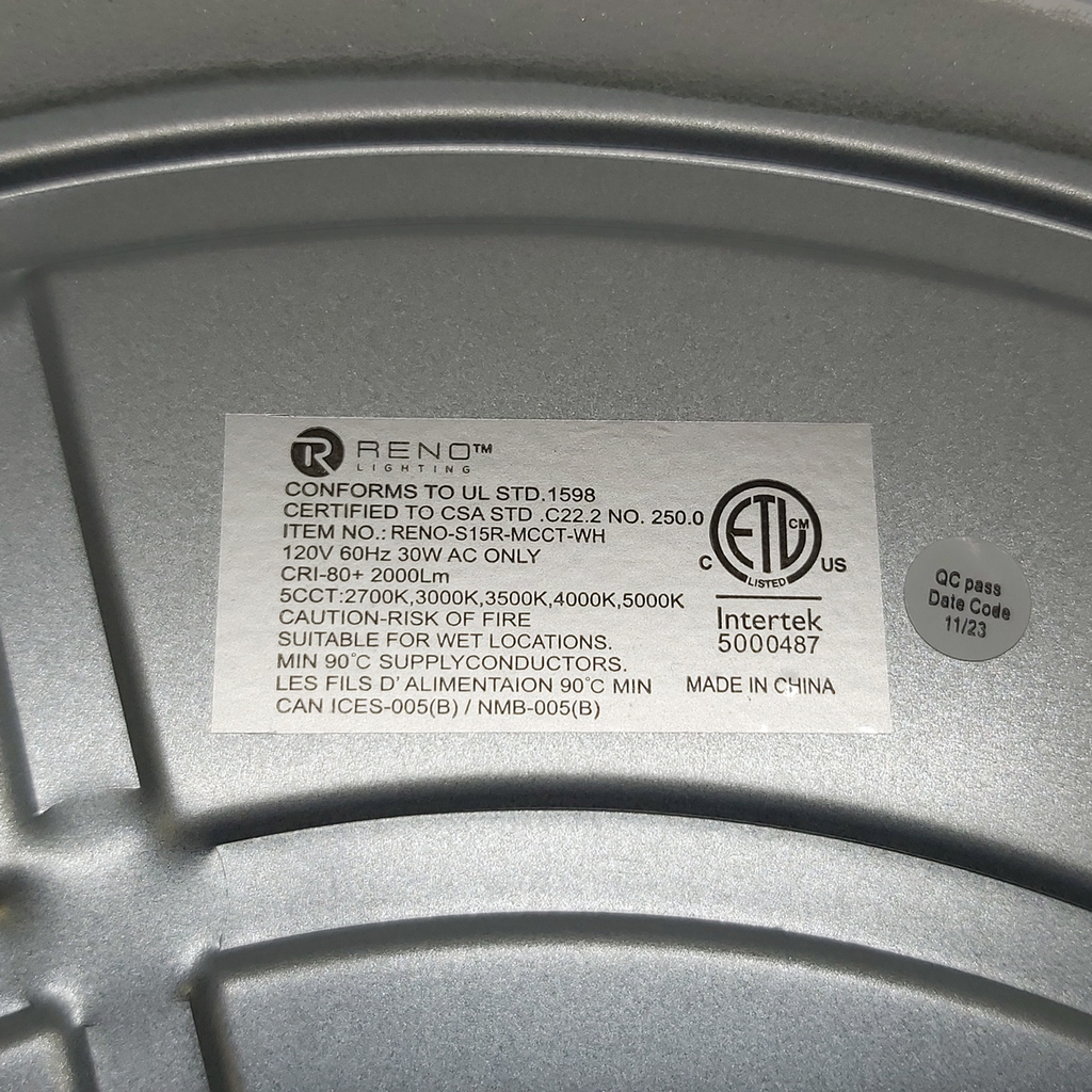 RENO-S19R-MCCT-WH 35W
