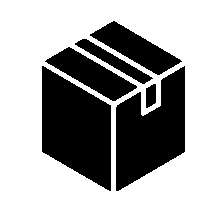 Dark Cart Box Icon